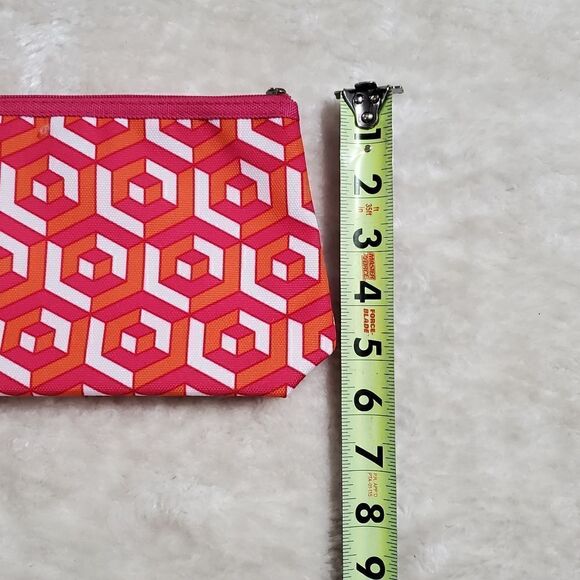 Jonathan Adler for Clinique Pink and Orange Geometric Cosmetic Bag - Picture 5 of 7